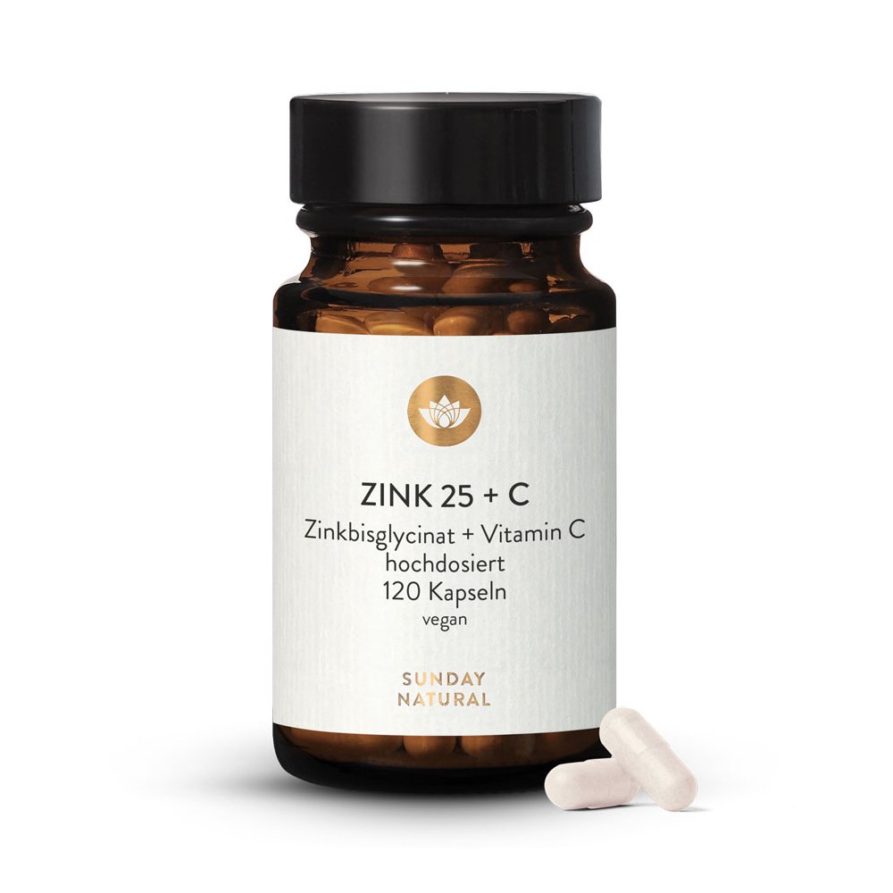 Zink 25 mg+ Vitamin C 120 Kps.