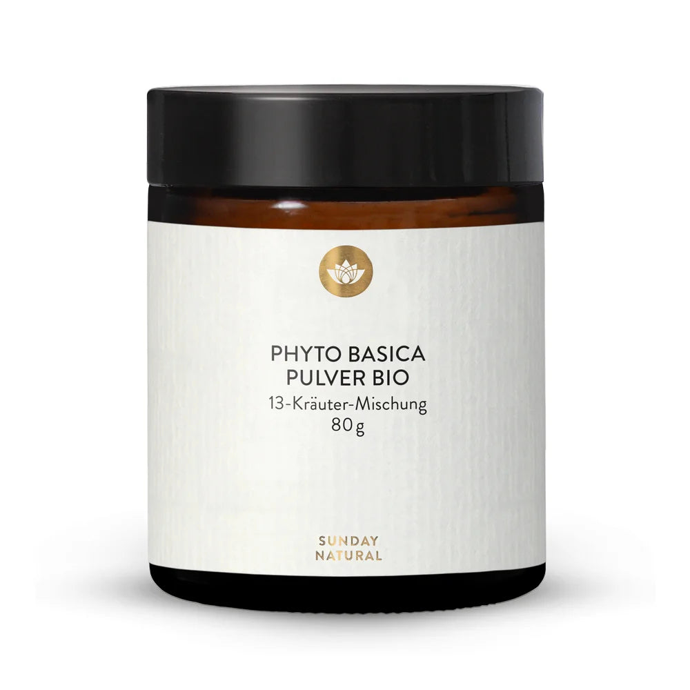 Phyto Basica Pulver Bio, aus 13 Kräutern, 80g