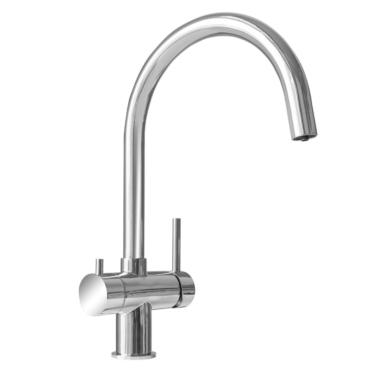 3-way tap WS3-118p E polished stainless steel