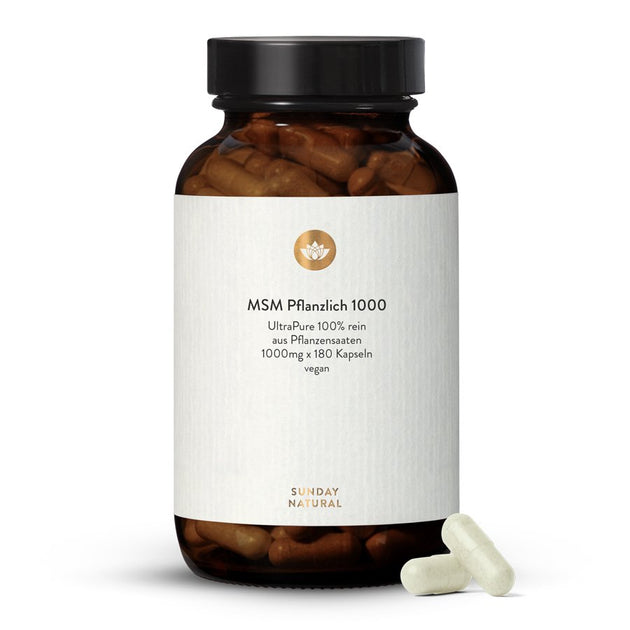 MSM Pflanzlich 1000 mg 180 Kps.