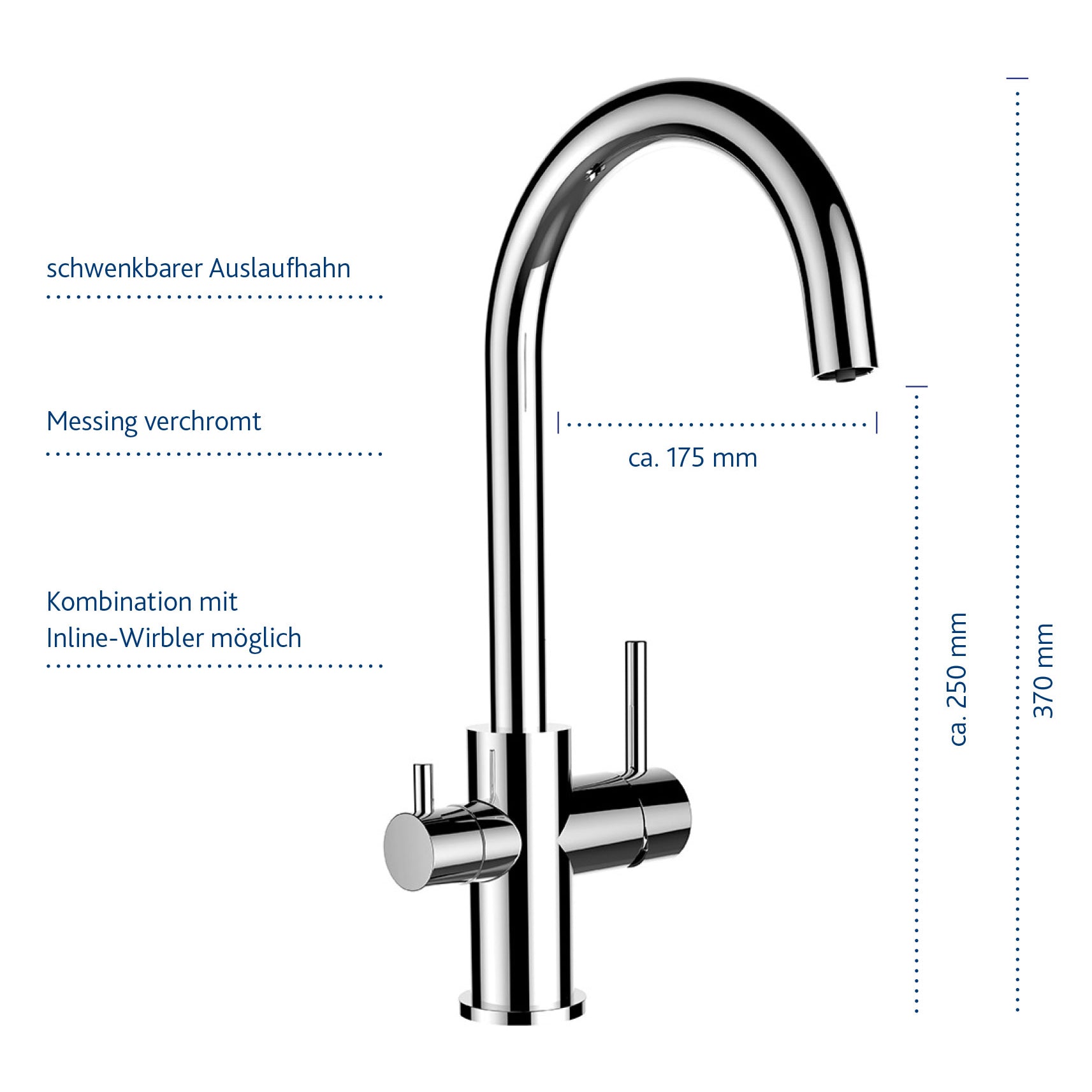 3-way tap WS3-03 chrome